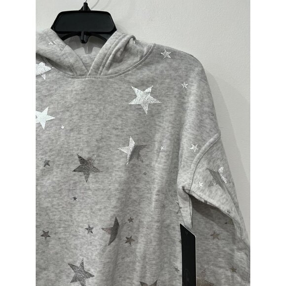 New 90 DEGREE BY REFLEX Size S Pullover Hoodie LFW99004 Celestial Silver Star - Picture 12 of 13